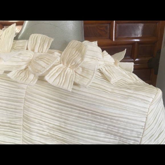 ANN FONTAINE FRENCH Zip Flower Blouse-FR34 US4 EUC - Picture 3 of 6